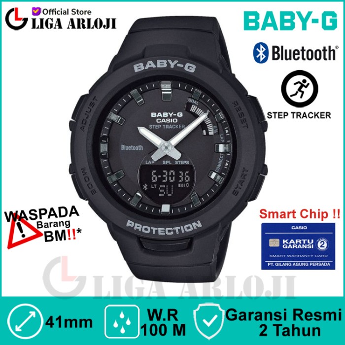 Casio Baby-G BSA-B100-1ADR - Jam Tangan Wanita BSAB100 BSA-B100-1A