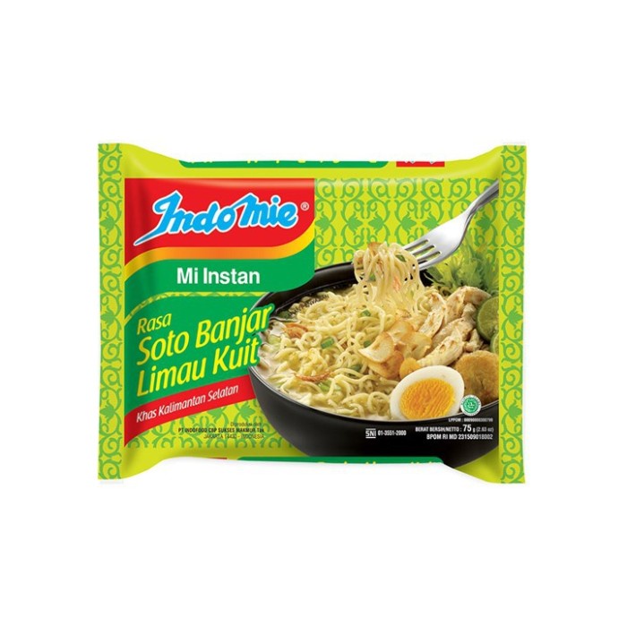 

INDOMIE SOTO BANJAR LIMAU KULIT 75GR /PCS