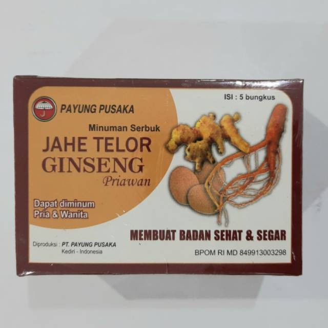 

JAHE TELUR GINSENG 5'S /BOX