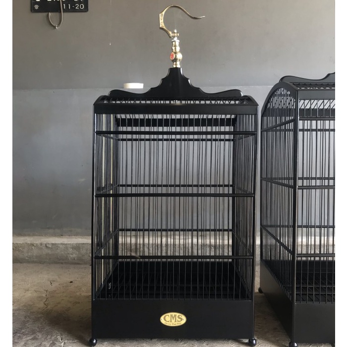 Promo Sangkar Kandang Burung Kotak No 1 2 3 Cms Black Doff Original Asli