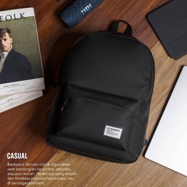 ✨Original Tas Kuliah Pria Keren Anti Air Backpack Ransel Cowok Kekinian Branded Terbaru
