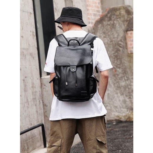 ✨Original Tas Ransel Pria / Tas Punggung Cowok Tas Backpack Kulit Gede Hti81190 Bisa Gojek