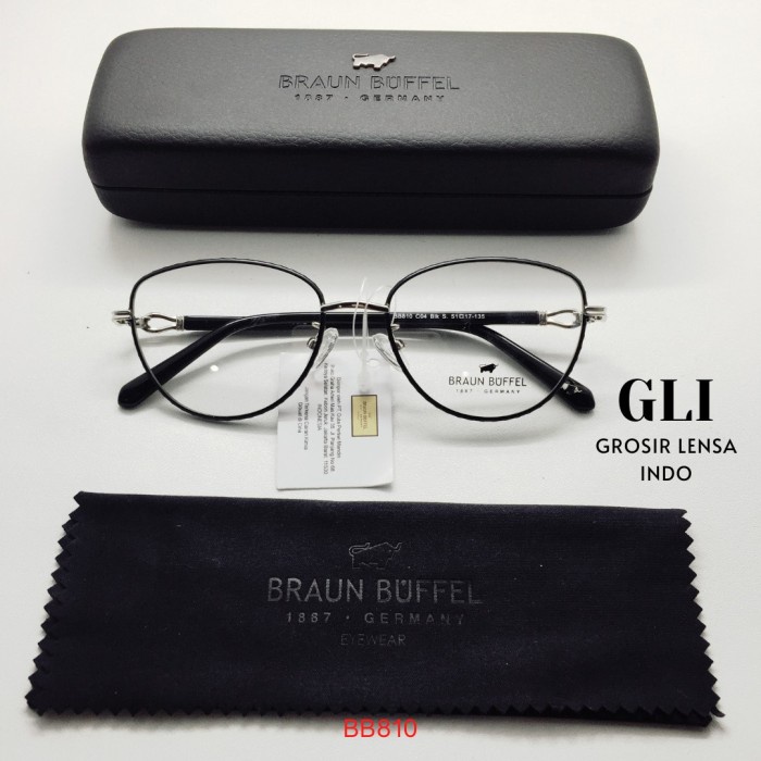 ✨Termurah Frame Kacamata Original Pria/Wanita Braun Buffel Bb810 Full Frame Berkualitas