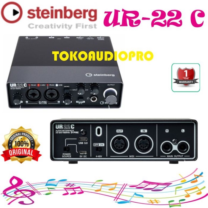 ✨Sale Soundcard Steinberg Ur22C Ur-22C Ur 22C Diskon
