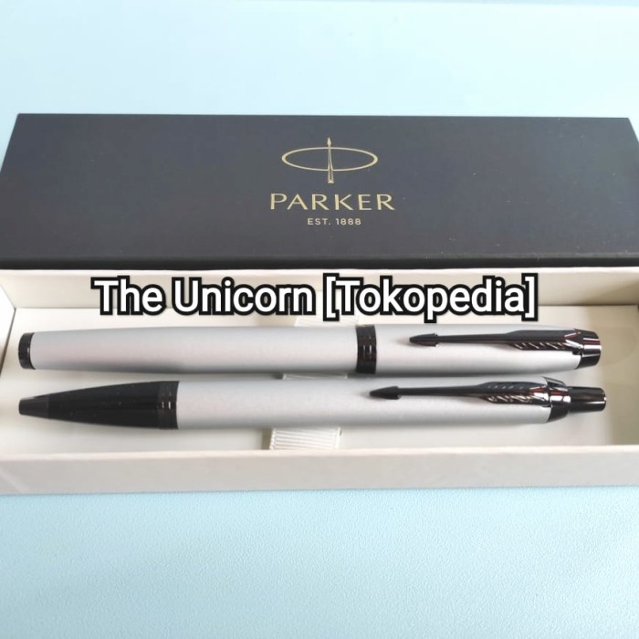 

✨Sale Paket Parker Im Matte Grey: 1Pcs Ballpoint 1Pcs Rollerball Diskon