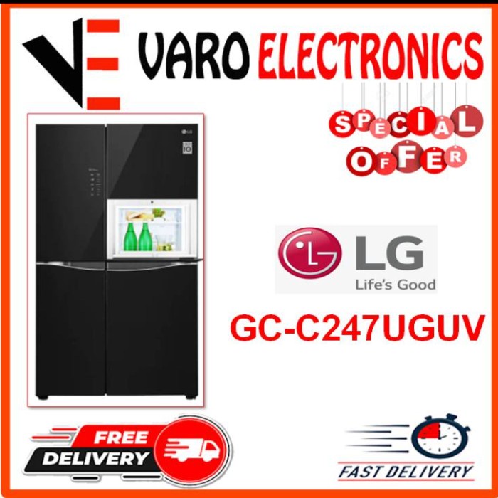 ✨Ready Lg Gc-C247Uguv Kulkas Side By Side Gcc247Uguv Gc-C247 Gcc247 Gc-C247 Limited