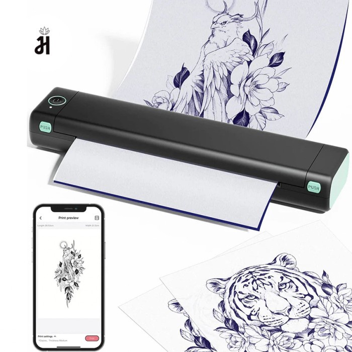 

✨Sale Stencil Printer Thermal Tattoo Bluetooth Portable A4 Berkualitas