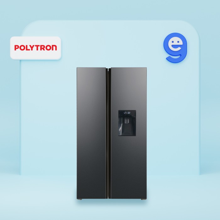 ✨Ready Polytron Kulkas 450L  Dispenser Prs480X / Prs 480X / Prs-480X Terbaru