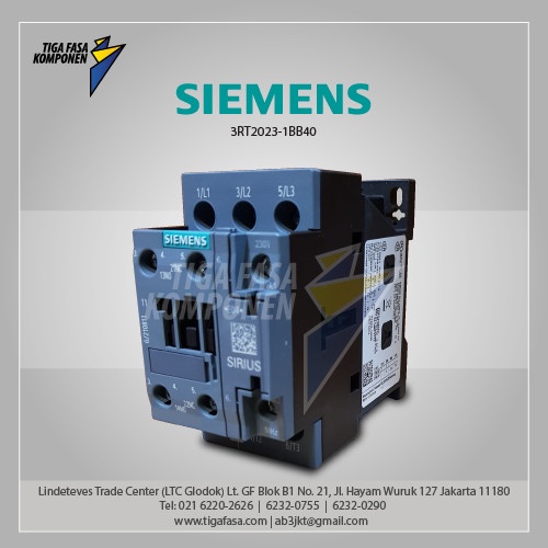 ✨Original 3Rt2023-1Bb40 Siemens Mc-4Kw 1No1Nc 24Vdc Diskon