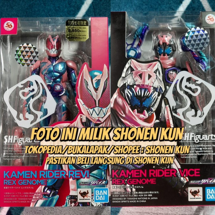 ✨New Ori Shf Figuarts Kamen Rider Revice Revi Vice Rex Genome Action Figure Ori Bisa Gojek