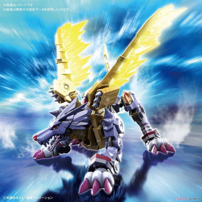 ✨New Digimon Figure-Rise Standard Metal Garurumon Amplified Bisa Sameday
