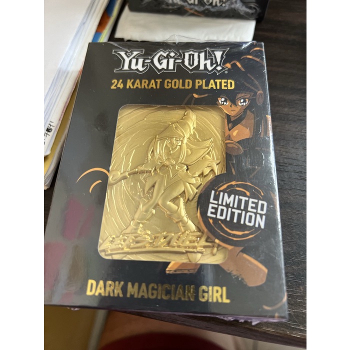 ✨Baru Yugioh Dark Magician Girl Gold Plated 24K Metal Card Bisa Gojek