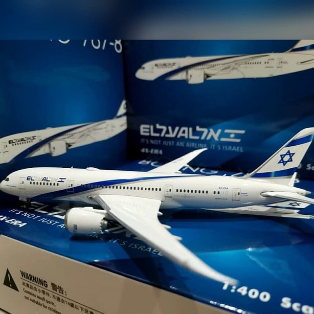 ✨New Pesawat El Al Boeing 787-8 Phoenix 1:400 #Jks700 Limited