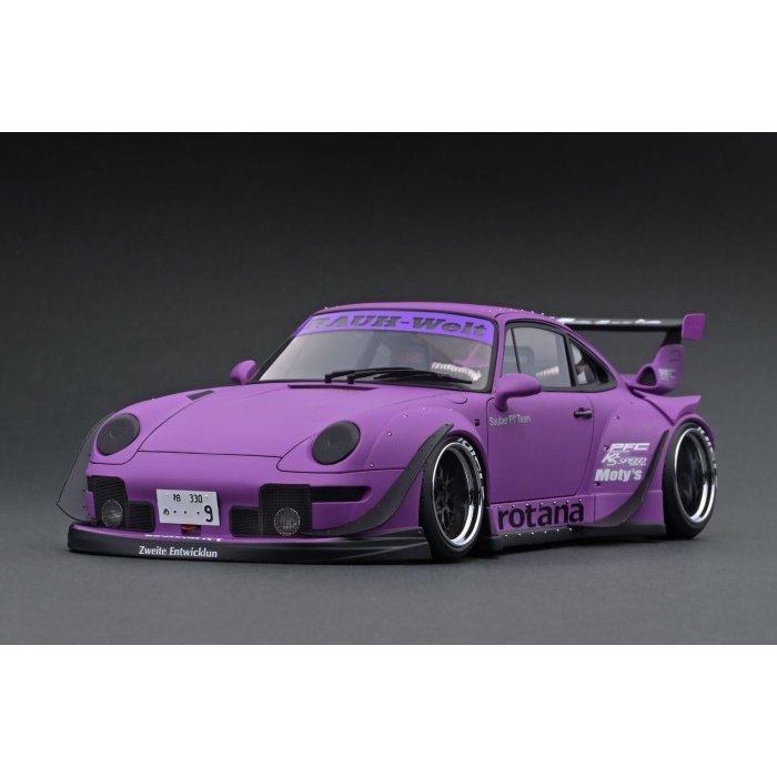 ✨Baru 1/18 Ignition Ig Model Porsche 993 Rwb Rotana Ungu Diecast Not Kyosho Limited