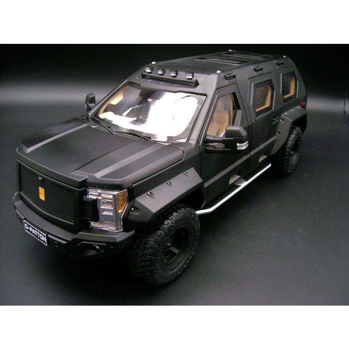 ✅Termurah 1/18 Kengfai G Patton Black Diecast Not Kyosho Landcruiser Hummer Limited