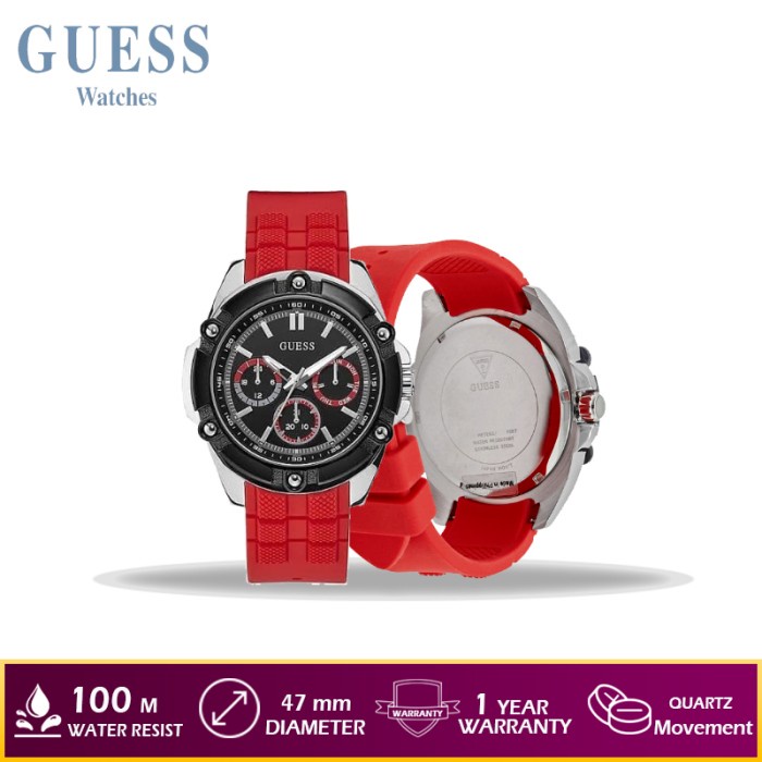 ✅Termurah Jam Tangan Pria Guess W1302G1 - Merah Original Diskon