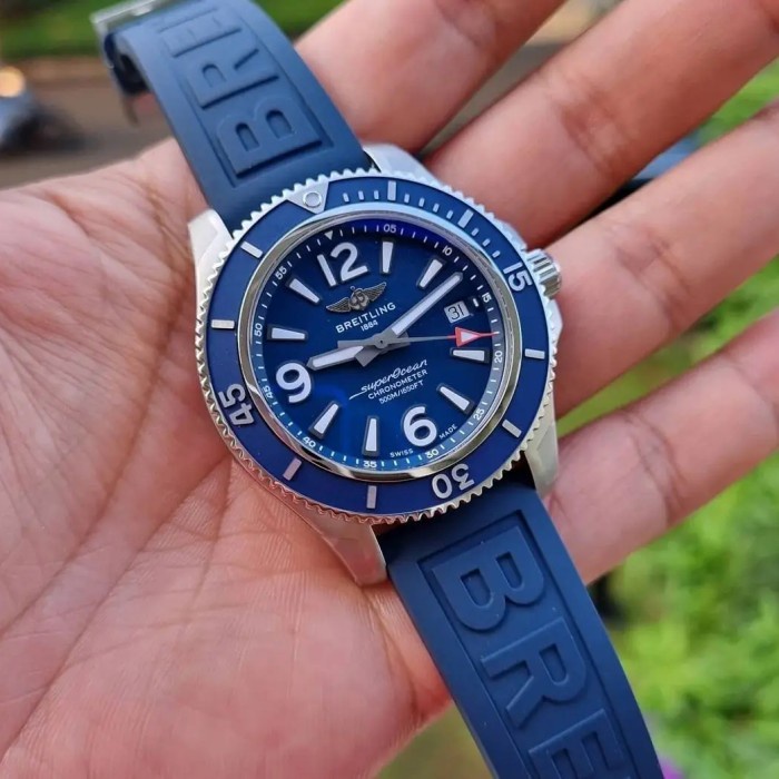 ✅Ready Breitling Superocean 2 Blue Rubber Berkualitas