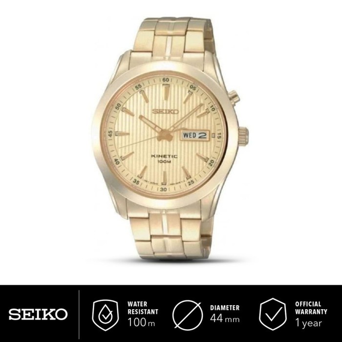 ✅Ready Jam Tangan Pria Seiko Kinetic Stainless Steel Smy106P1 Original Terbatas