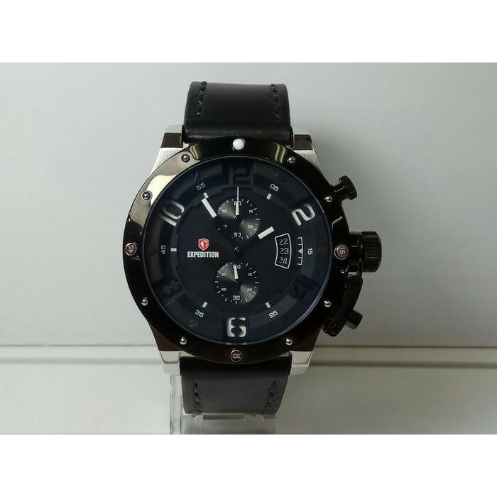 ✅Ori Jam Tangan Pria Expedition E 6381 Silver Black Original Limited