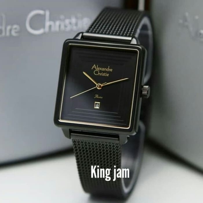 ✅New Ori Jam Tangan Wanita Alexandre Christie Ac 2851 Original Full Black Berkualitas