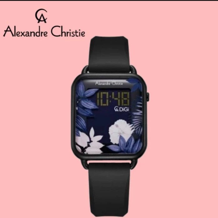 ✅New Alexandre Christie Ac 9378 Black Digital Ac9378 Wanita Original Diskon