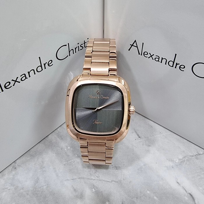 ✅New Jam Tangan Wanita Original Alexander Christie Ac2982Lh Rosegold Grey Terbaru