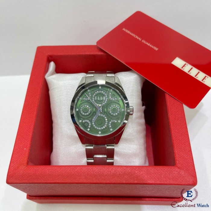 ✅Baru Excellent Watch Jam Tangan Wanita Elle El20370B03C Silver Bisa Sameday