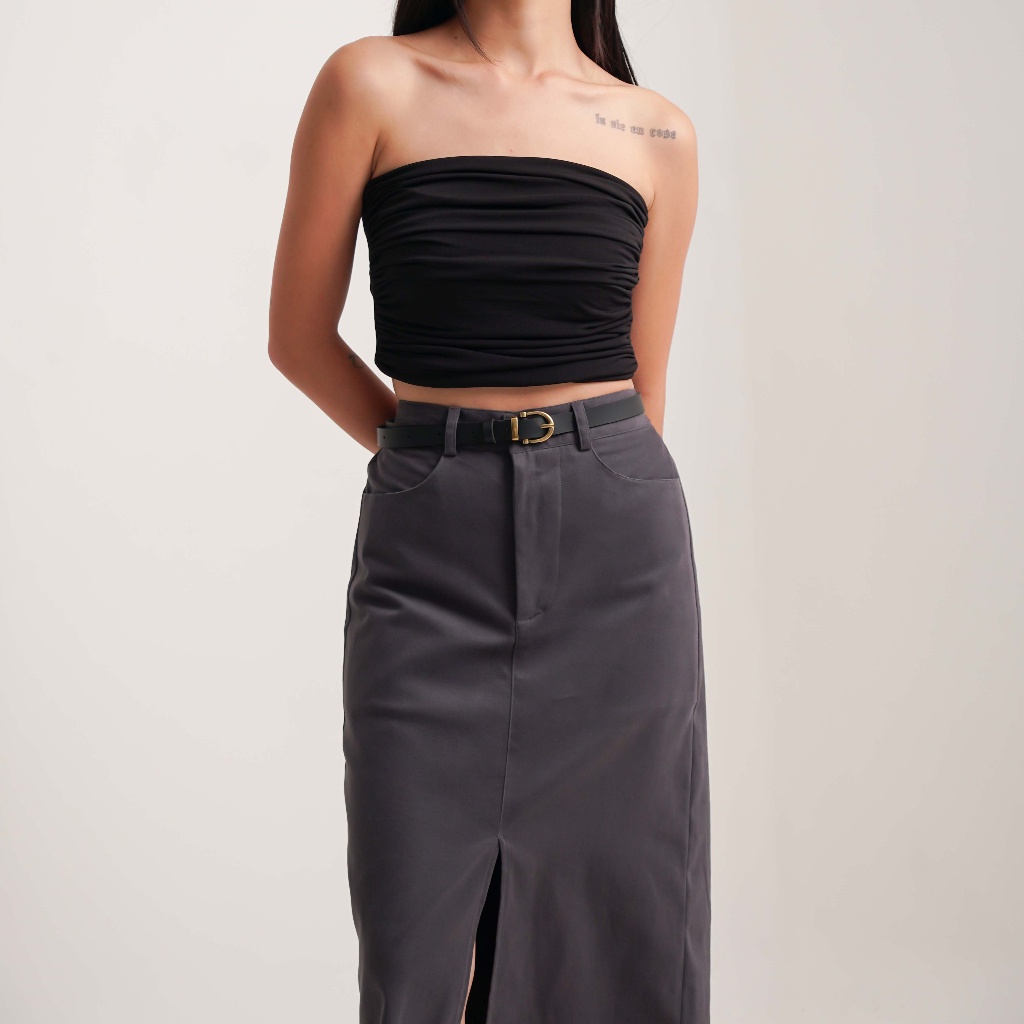 [NEW COLLECTIONS] BEST SELLER TUTULOPH - KAYLA SKIRT (INCLUDE BELT) Midi Skirt All Size Plus