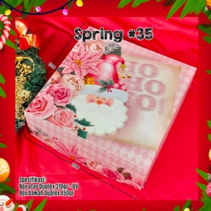 

Box Natal 22X22 Dus Natal Box Kue Natal Box Bolu Kotak Hamper Natal 092