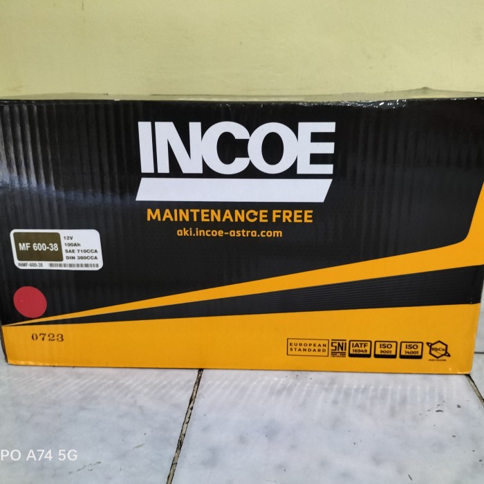 Aki mobil Chevrolet Captiva Diesel 60038/60044 Incoe 100 ah