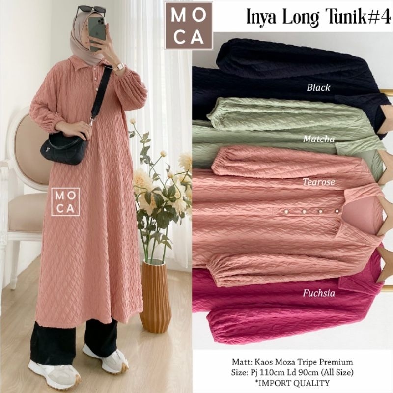 [NEW COLLECTIONS] NYAMAN DIGUNAKAN Inya long tunik#4 original product moac