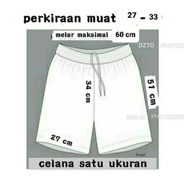Update - 100 Ribuan Dapat 10 Pcs  Celana kolor pendek motif Pria/Wanita 