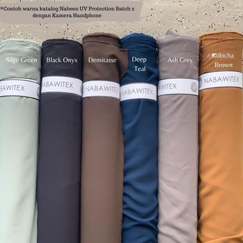 Bahan Kain Nabeen Uv Protection By Nabawitex | Bahan Abaya Gamis Pakaian