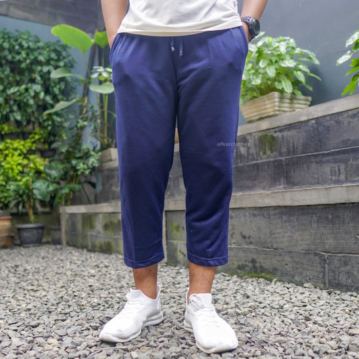 Celana 7/8 Pria Celana Dek Santai Syari Short Pants Qoshu Akio