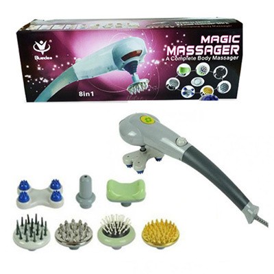 JM- MAGIC MASSAGER HAND BLUEIDEA 8 IN 1 I CLASSI ALAT PIJAT spt jmg