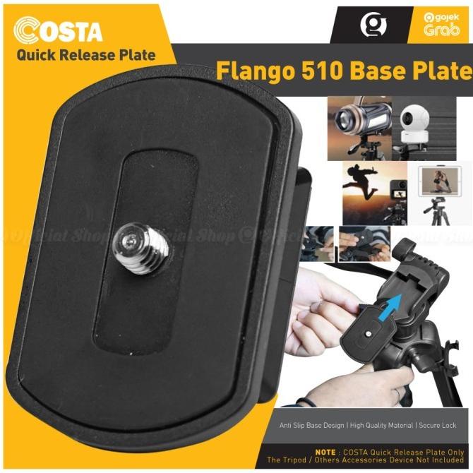 Quick Release Plate Pvc Spare Replacement For Costa Flango-510 Tripod Kode 211
