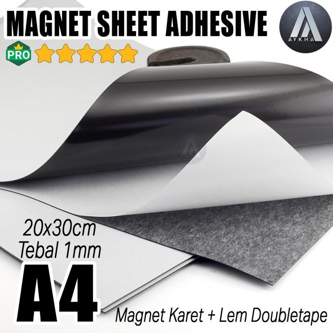 

Plato Magnet Sheet Flexible Ukuran Kertas A4 + Double Tape Tebal 1 Mm Kode 653