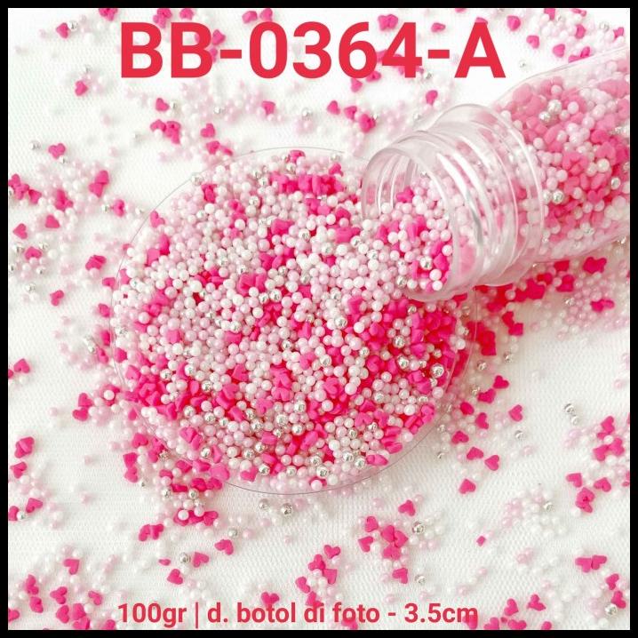 

GRATIS ONGKIR GR-BB-0364 SPRINKLES SPRINKLE SPRINKEL 100GRAM MUTIARA PUTIH BIRU PINK !!!