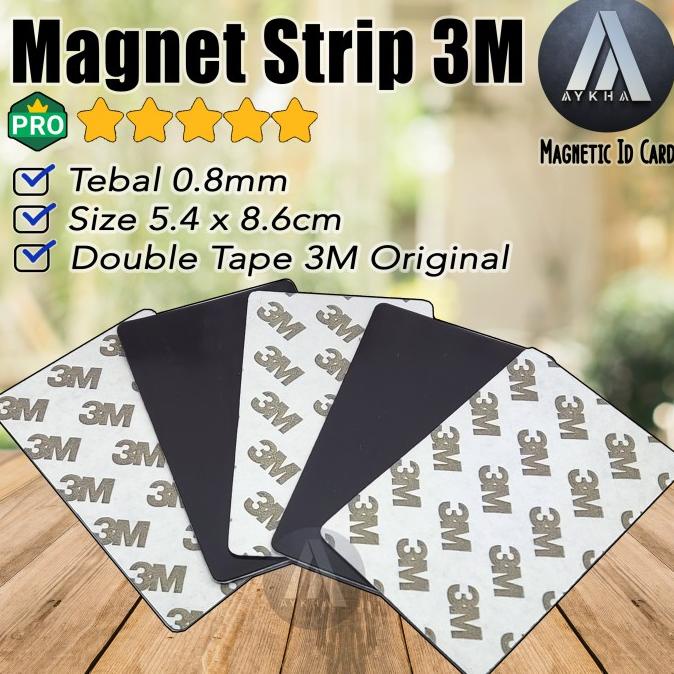 

Magnet Lembaran Sheet Rubber Id Card Adhesive 3M Size 0,8X54X86Mm Kode 782