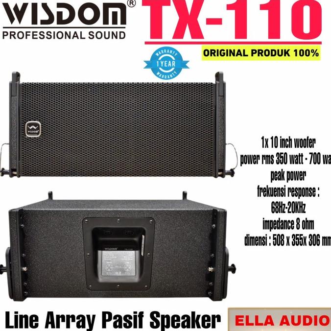 Terbaru | Wisdom Tx110 Speaker Line Array 10"Inch Pasif Speaker Wisdom Tx 110