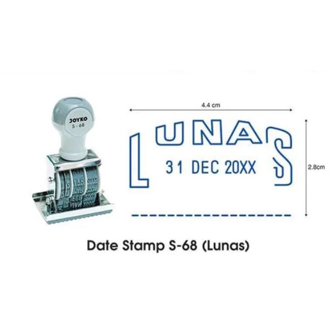 

STEMPEL TANGGAL JOYKO LUNAS S-68