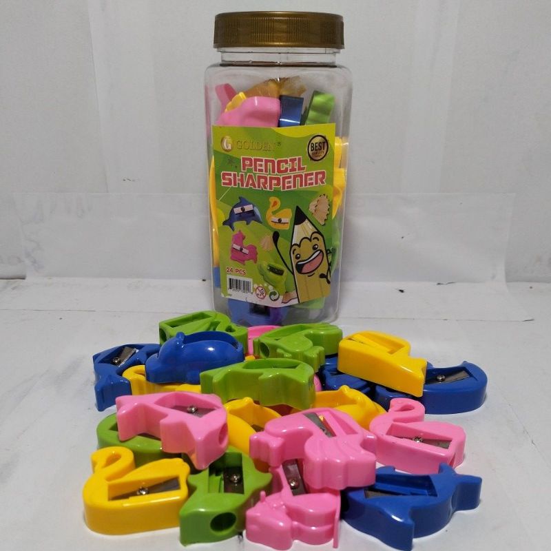 

Serutan pensil toples isi 24 pcs kualitas sangat tajam