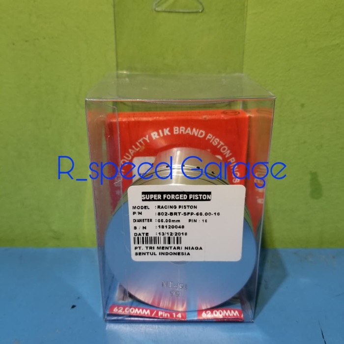 ✨Ready Super Forged Piston Brt 66.00 Pin 16 Satria Fu Karbu Terbatas