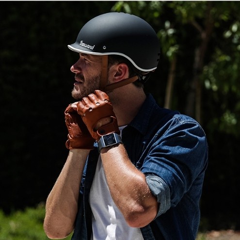 ✨Ori Thousand Helmet Original - Thousand Heritage Bike Helmet Carbon Black Bisa Gojek