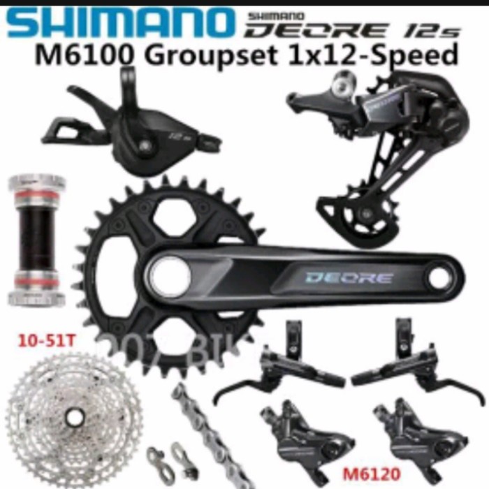 ✨Ori Groupset Shimano Deore M6100 12 Speed Mtb Berkualitas