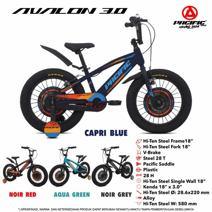 ✨Ori Sepeda Anak Bmx 18 Inch Pacific Avalon 3.0 Limited