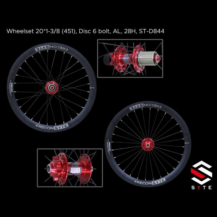 ✨New Wheelset Velg 20 X 1 3/8 Syte Alloy 6 Bearing 28 Hole Berkualitas