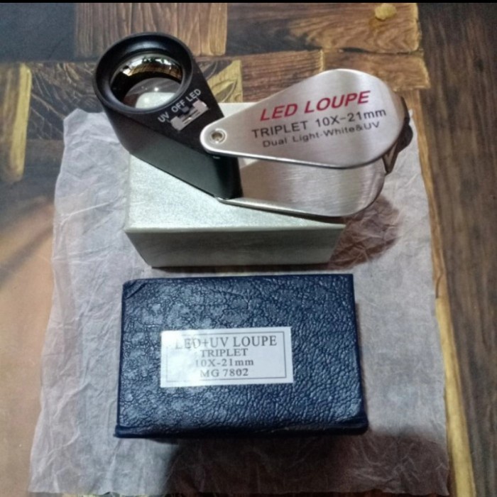 ✅Termurah Led Loupe Lup Geologi 10X Triplet Terbaru