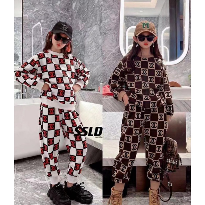 SETELAN CELANA ANAK PEREMPUAN IMPORT/SETELAN CELANA ANAK PEREMPUAN JUNIOR/SETCEL ANAK PEREMPUAN BRAN