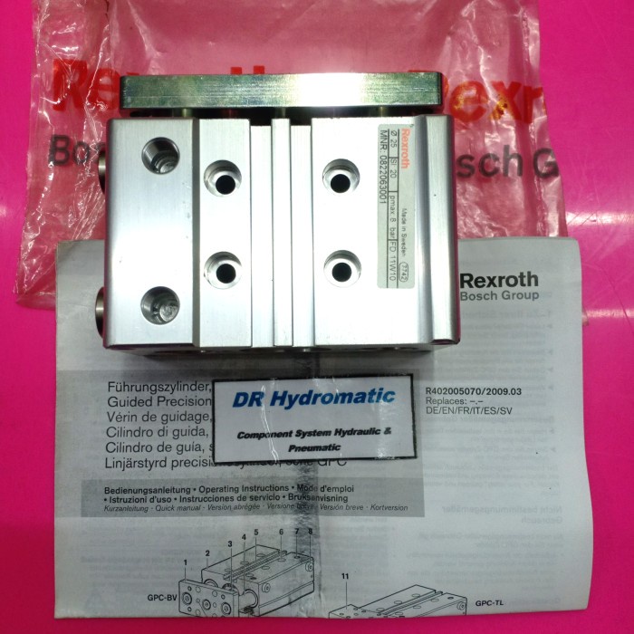 ✅Sale Rexroth Mnr 0822063001 Bore 25Mm Stroke 20Mm Air Cylinder Pneumatic Terbatas